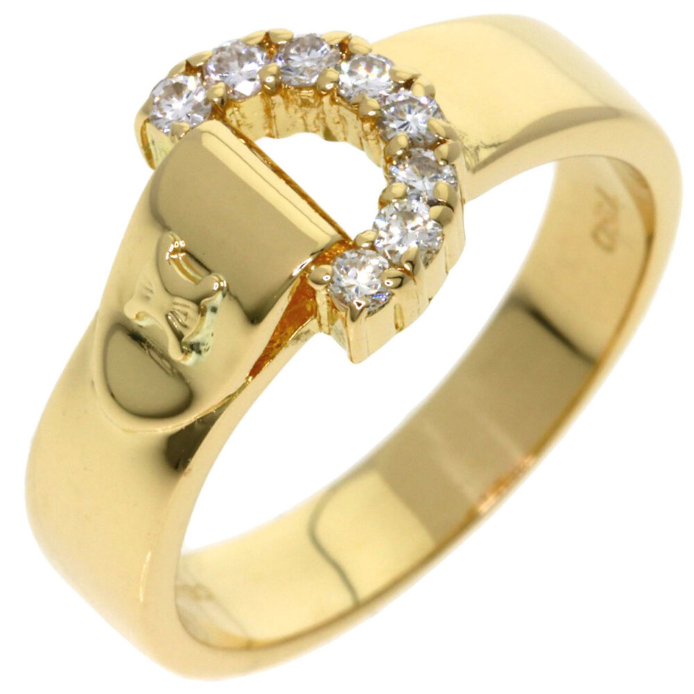 CELINE 18k Gold Diamond Ring - Picture 2 of 7